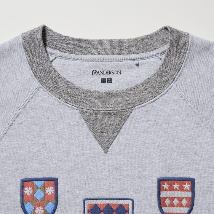 UNIQLO College Sweatshirt Gray | 41WPVELMX