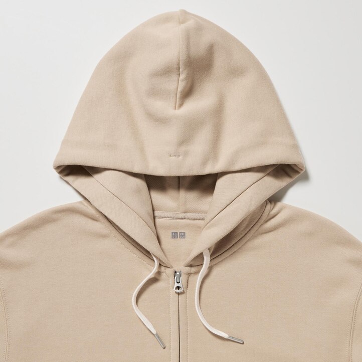 UNIQLO Colour Block Zipped Hoodie Hvite | 13SEKYWFL