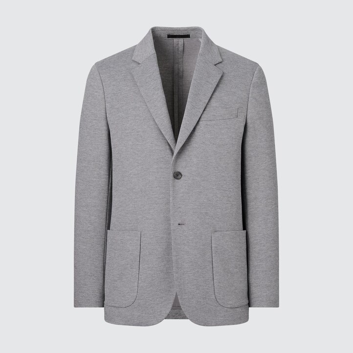 UNIQLO Comfort Blazer Jacket Marineblå | 23XNWHSLU