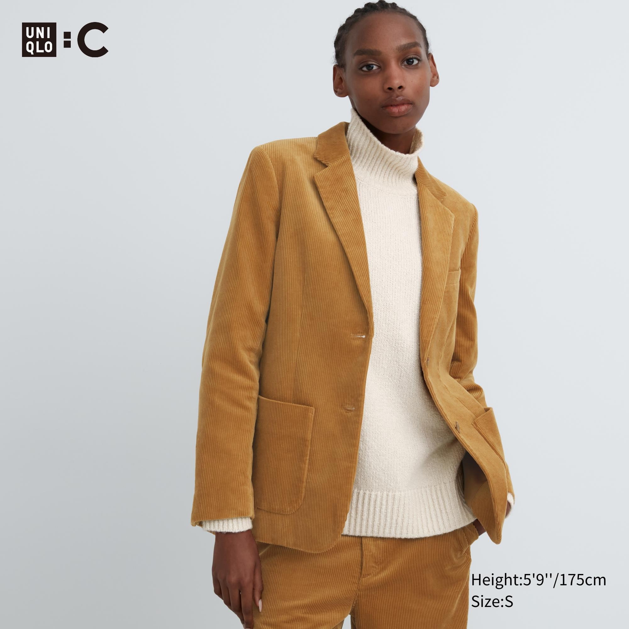 UNIQLO Corduroy Blazer Jacket Brune | 15JKTAOVM