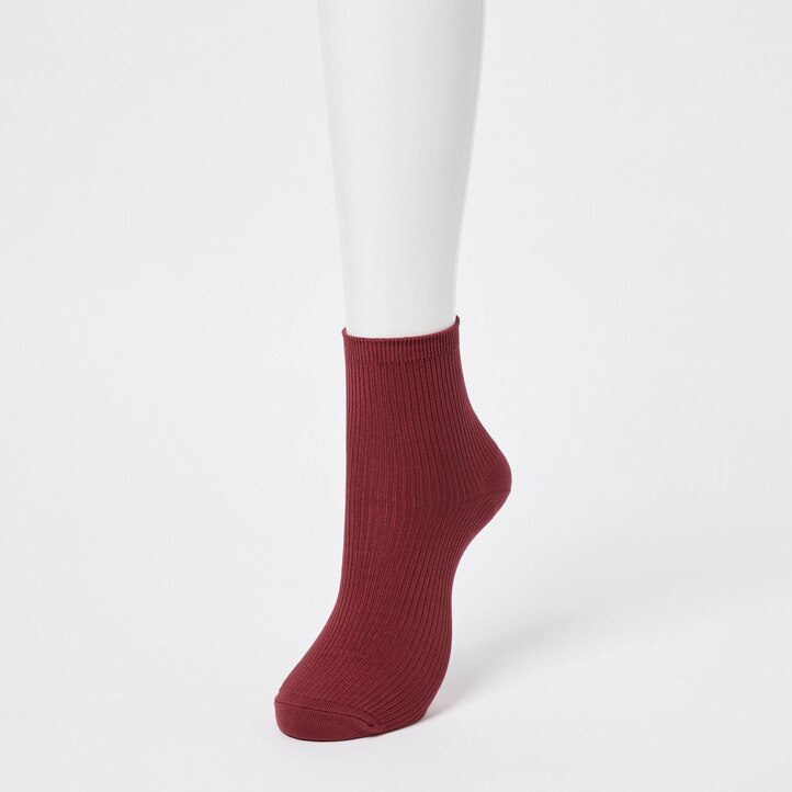 UNIQLO Crew Ribbed Socks Three Pairs Hvite | 17RHFVWMY