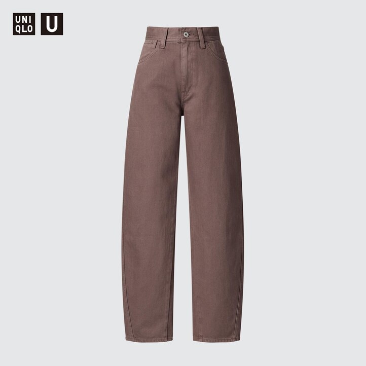 UNIQLO Curved Jeans Olivengrønne | 40URHOMDJ