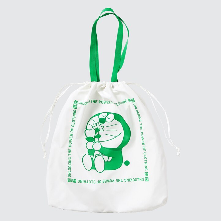 UNIQLO Doraemon Ut Recycled Pocketable Bag Hvite | 14DPNTGBY