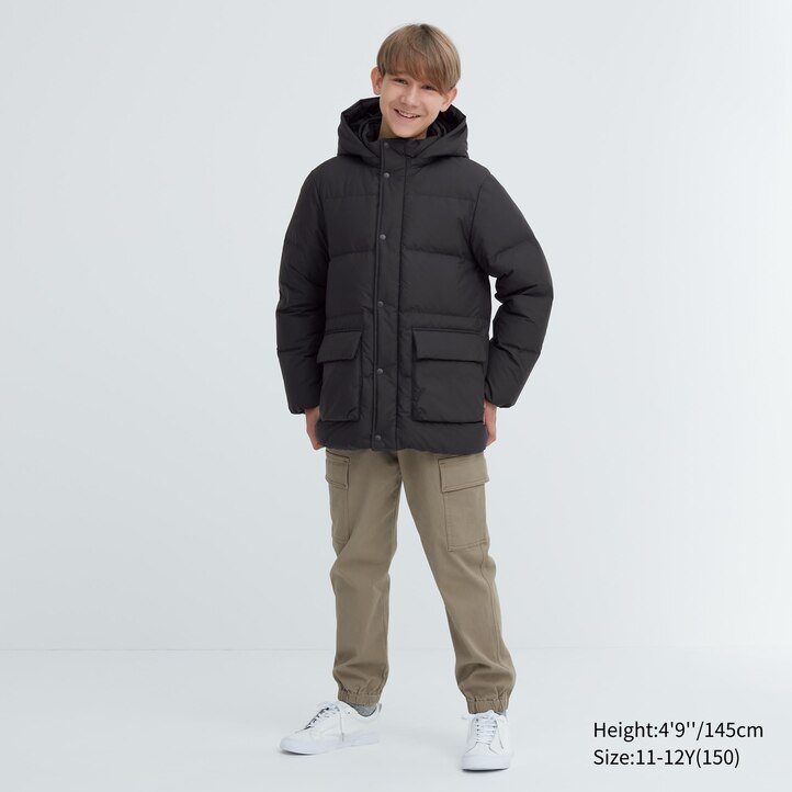 UNIQLO Down Parka Water Repellent Svarte | 48MGXDAOR