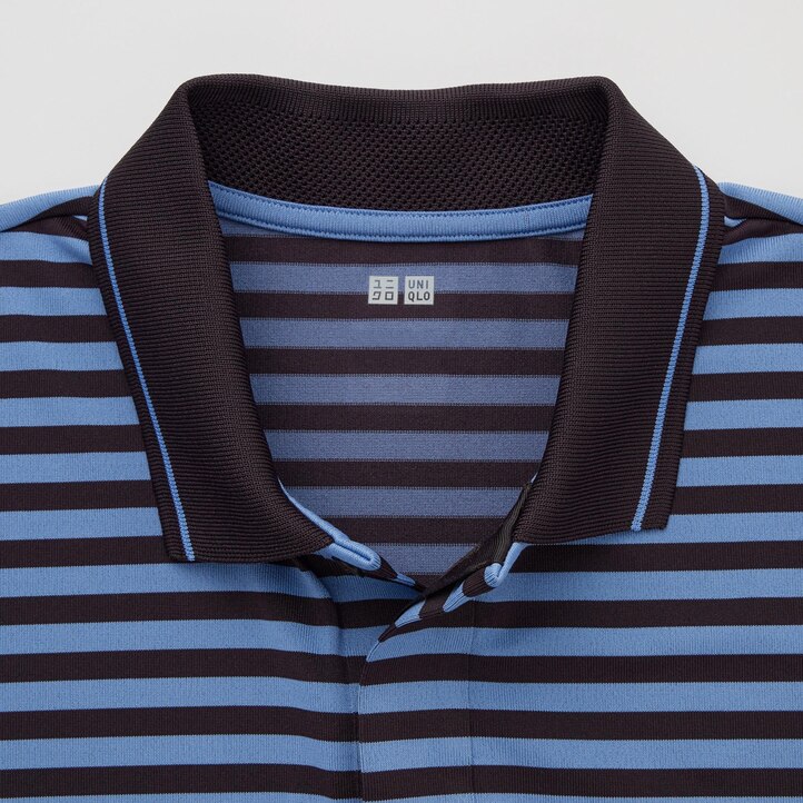 UNIQLO Dry Ex Polo Shirt Adam Scott Blå | 01CMNFJRZ