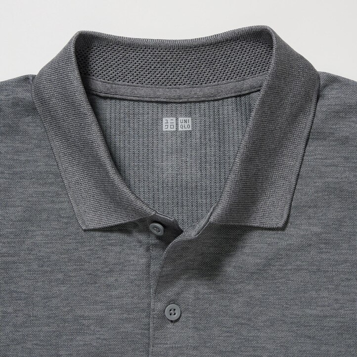 UNIQLO Dry Ex Polo Shirt Gray | 35BTJFNDW