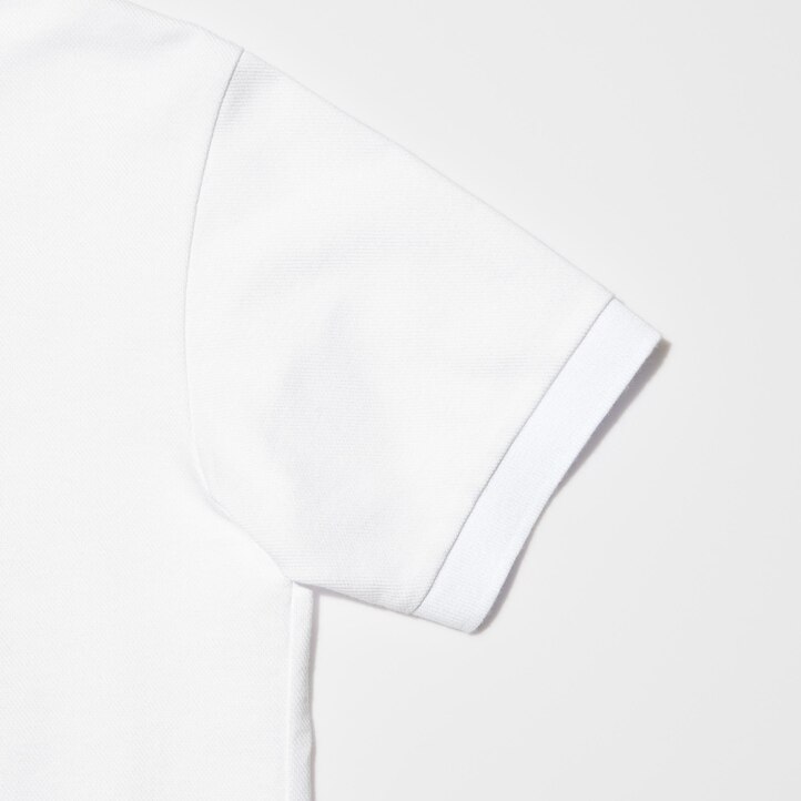 UNIQLO Dry Piqué Polo Shirt Hvite | 35ZRBMNQA