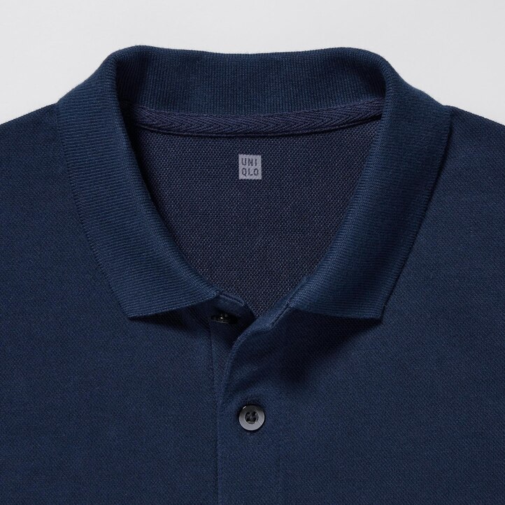 UNIQLO Dry Piqué Short Sleeved Polo Shirt Hvite | 29LYNFAJT