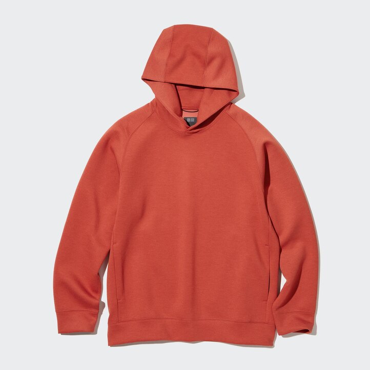 UNIQLO Dry Stretch Hoodie Blå | 67DFQIJKE