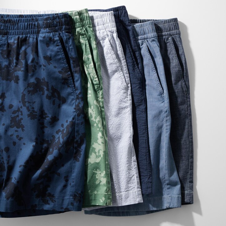 UNIQLO Dry Stretch Leaf Print Easy Shorts Grønn | 84OPTWIGF