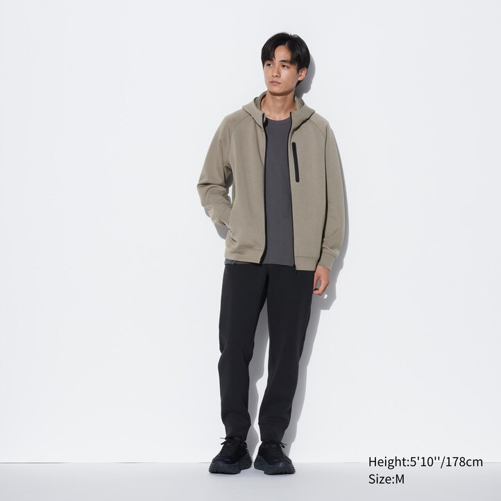 UNIQLO Dry Stretch Zipped Hoodie Lyse | 14CTVMWNO