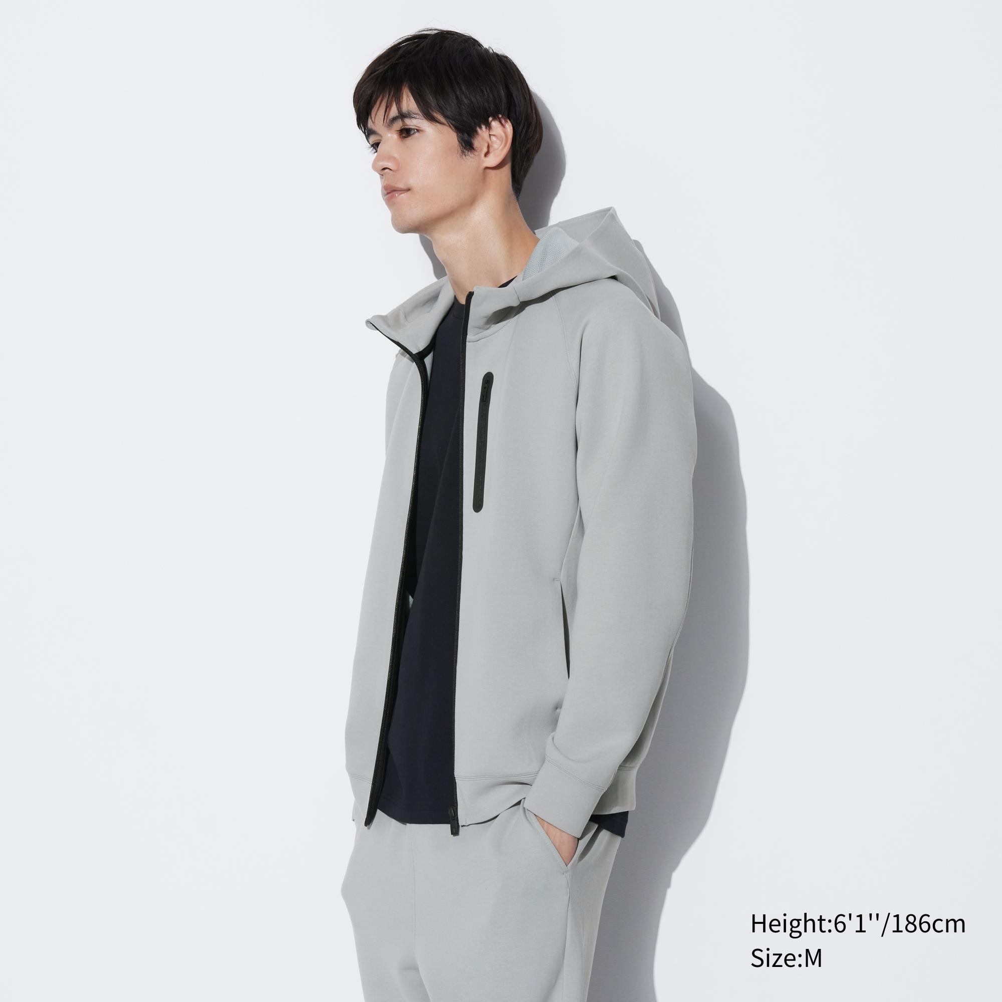 UNIQLO Dry Stretch Zipped Hoodie Lyse | 14CTVMWNO