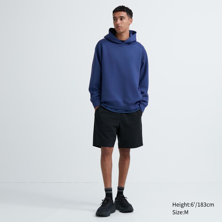 UNIQLO Dry Sweat Stretch Pullover Hoodie Gray | 86JYWMSNF