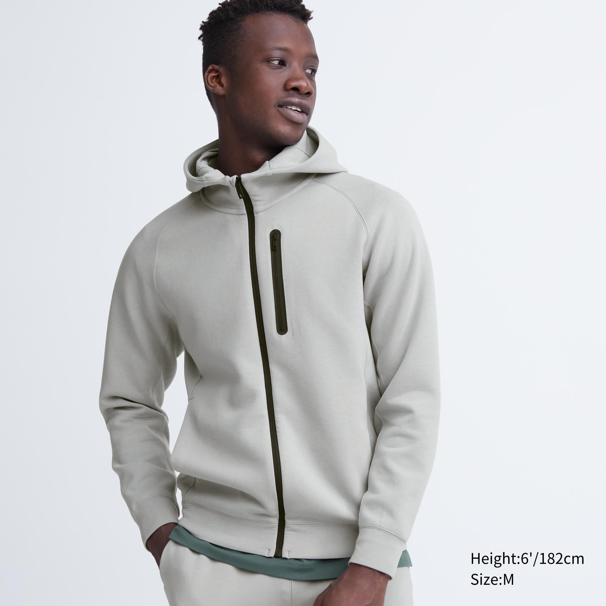 UNIQLO Dry Sweat Stretch Zipped Hoodie Lyse | 60ZABRPVE