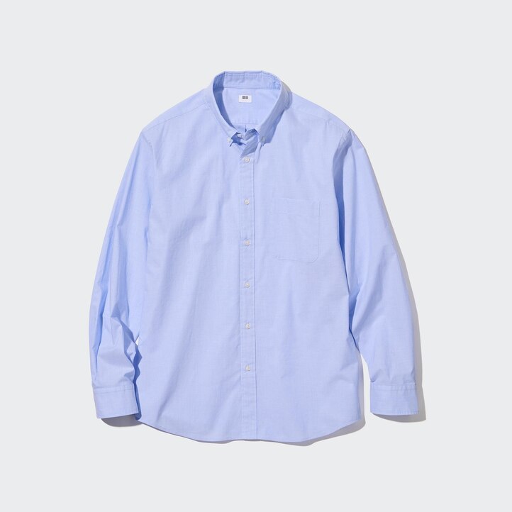 UNIQLO Extra Fine Cotton Broadcloth Long Sleeve Shirt Hvite | 60HQJNBGE