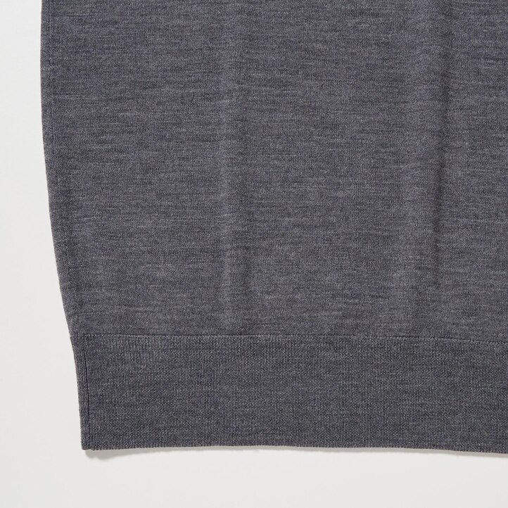 UNIQLO Extra Fine Merino V Neck Jumper Grønn | 15QDLEGZU