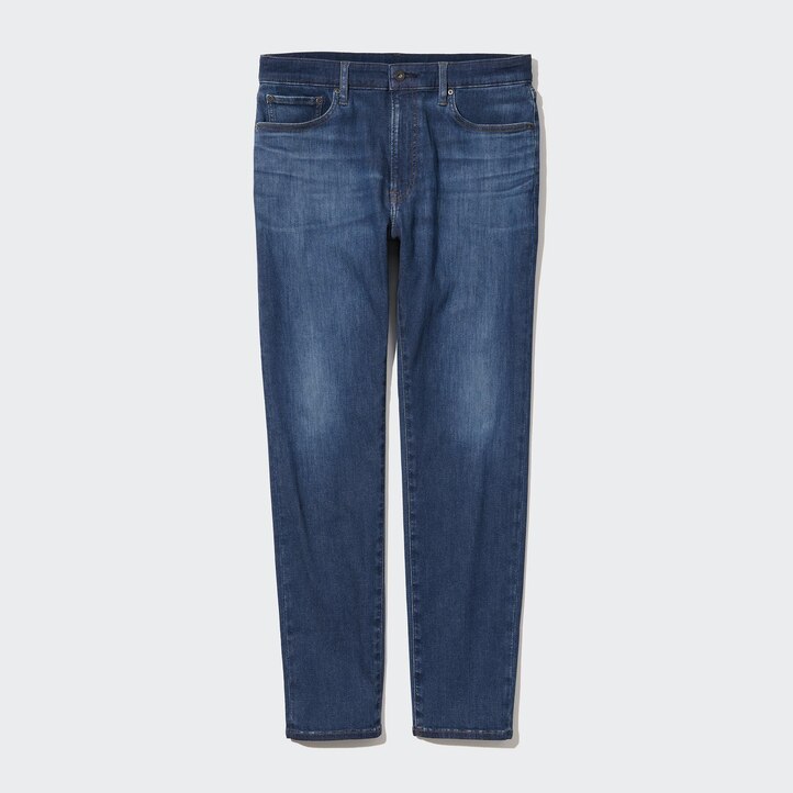 UNIQLO Ezy Ultra Stretch Soft Jeans Svarte | 94JXFDICA