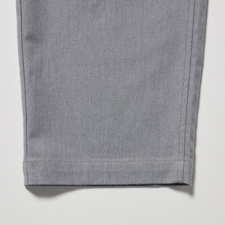 UNIQLO Flannel Ankle Length Trousers Gray | 61XMBEDPV