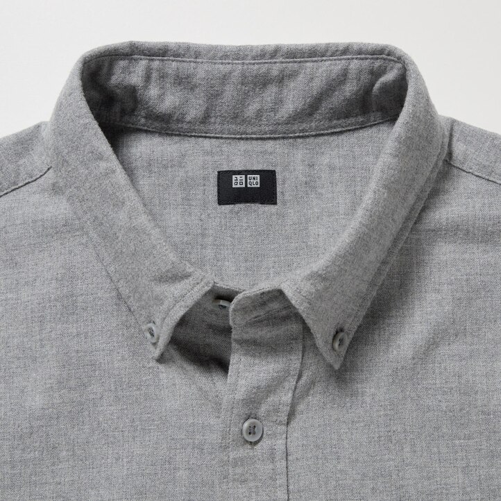 UNIQLO Flannel Regular FiT-Shirt Olivengrønne | 32AYEIUSN