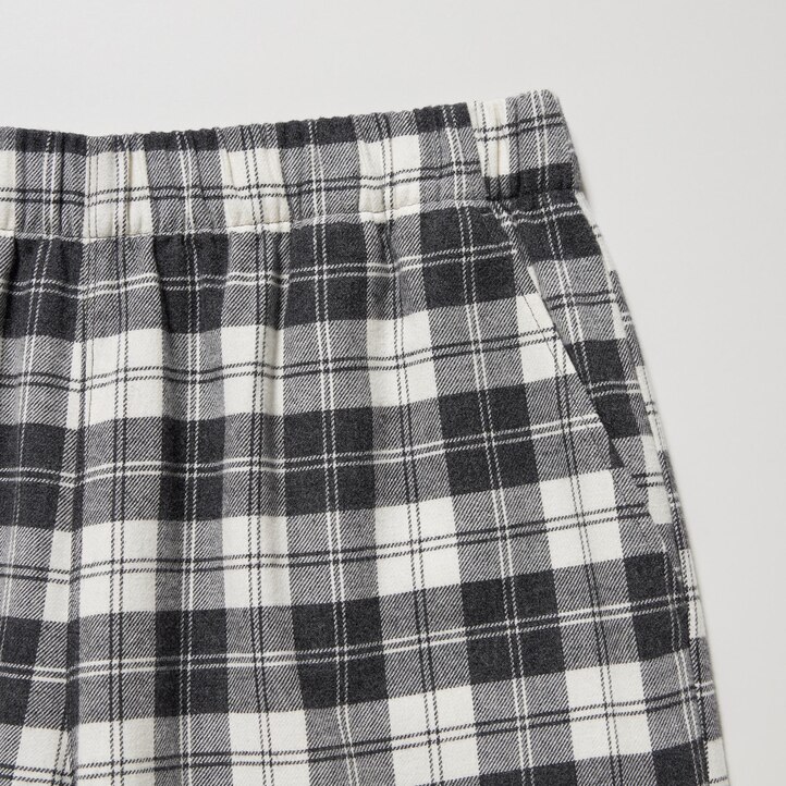 UNIQLO Flannel Trousers Hvite | 90FVKQMJA