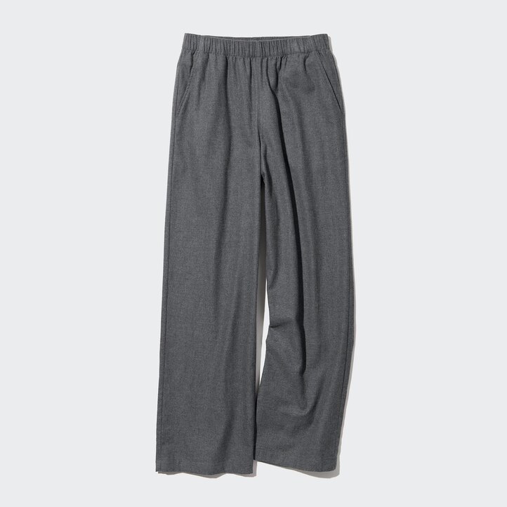 UNIQLO Flannel Trousers Mørke | 46ZLVHGMI