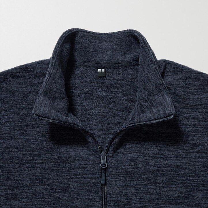 UNIQLO Fleece Heather Zipped Jacket Hvite | 02SDETWUG