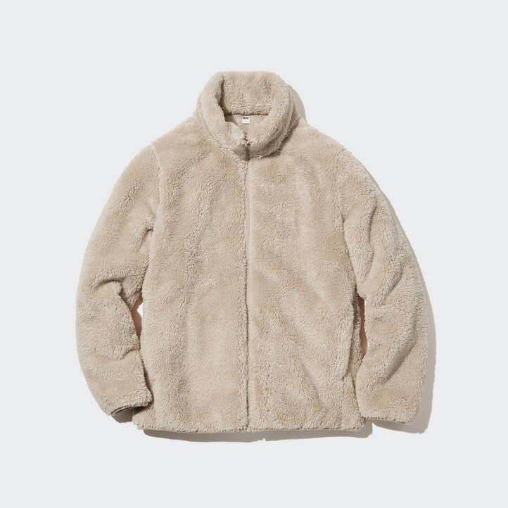 UNIQLO Fluffy Fleece Zipped Jacket Mørke Grønn | 27EBRDPIO