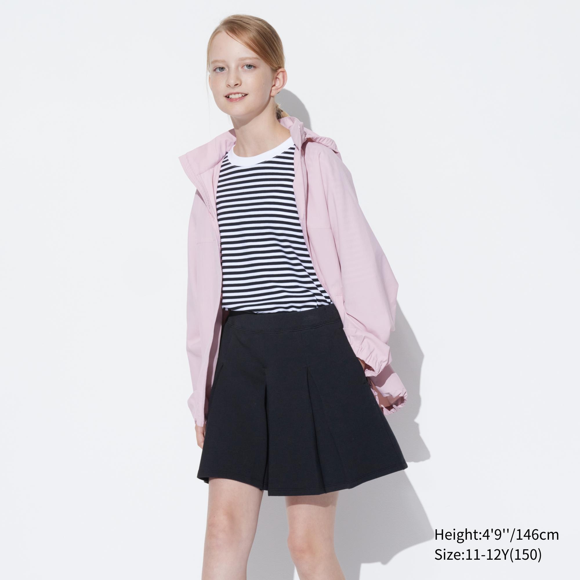 UNIQLO Girls Dry Sweat Mini Skort Svarte | 15GLVUYZJ