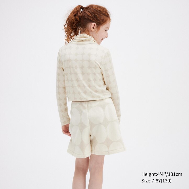 UNIQLO Girls Fleece Mini Skort Lyse | 76RATCQGS