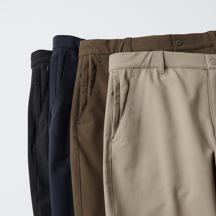 UNIQLO Heattech Easy Trousers Svarte | 32YJNFWQT