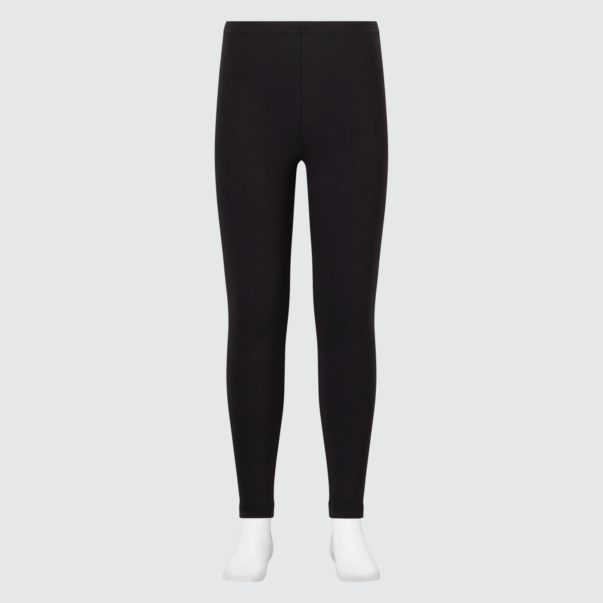 UNIQLO Heattech Extra Warm Cotton Thermal Leggings Svarte | 05GFJPMAI