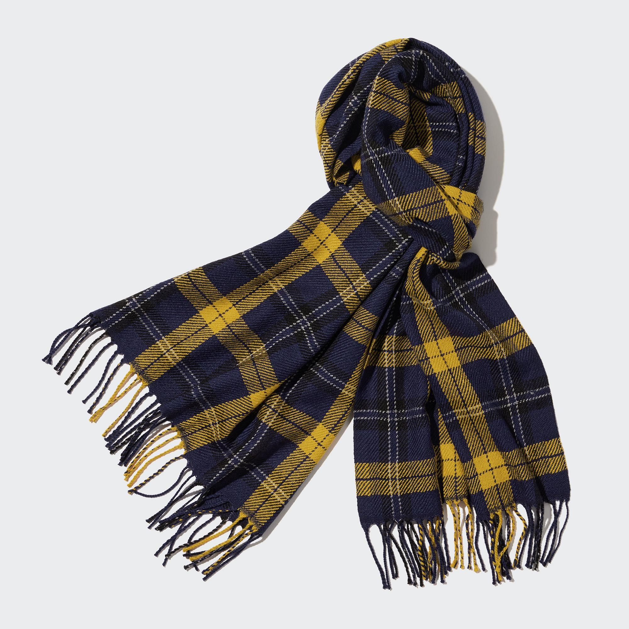 UNIQLO Heattech Patterned Scarf Gul | 39MLXVWSQ