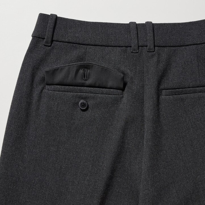 UNIQLO Heattech Pleated Trousers Mørke Brune | 30LOQKYUM