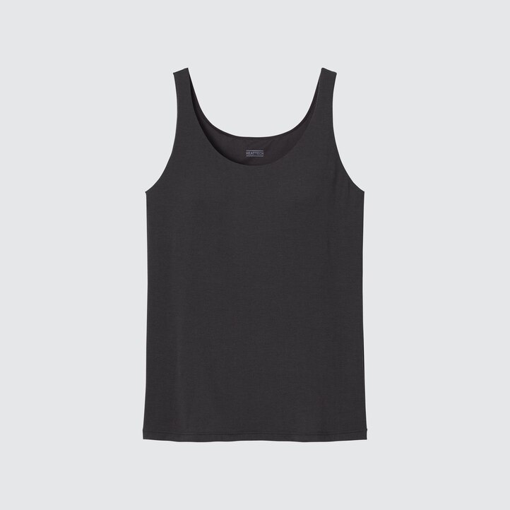 UNIQLO Heattech Sleeveless Thermal Bra Top Hvite | 02QMDPWGB