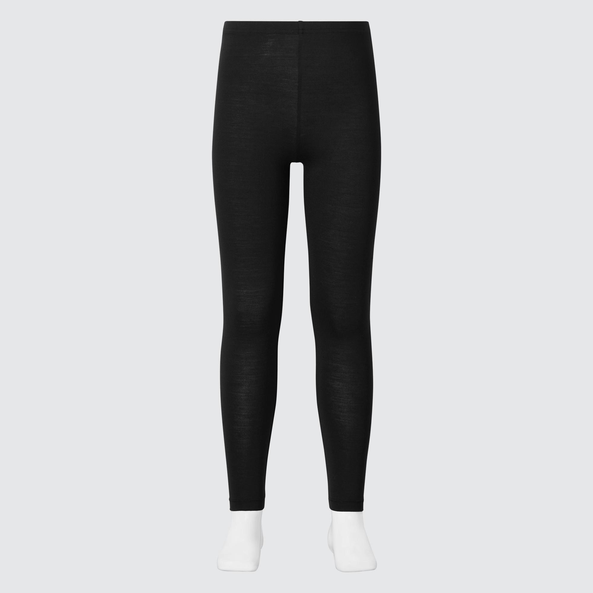 UNIQLO Heattech Thermal Leggings Svarte | 67MBUOWPC