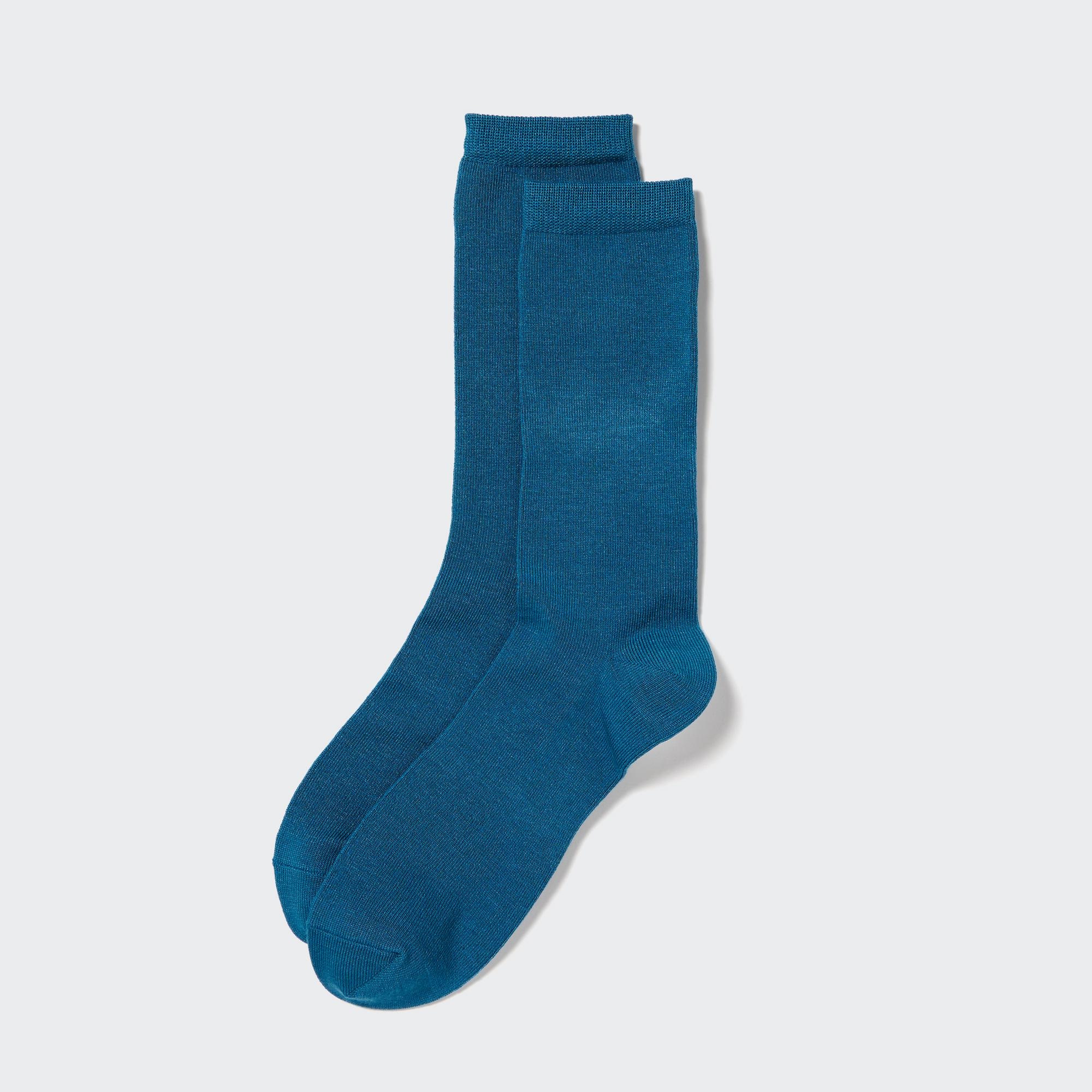 UNIQLO Heattech Thermal Socks Blå | 31RWOSLPU