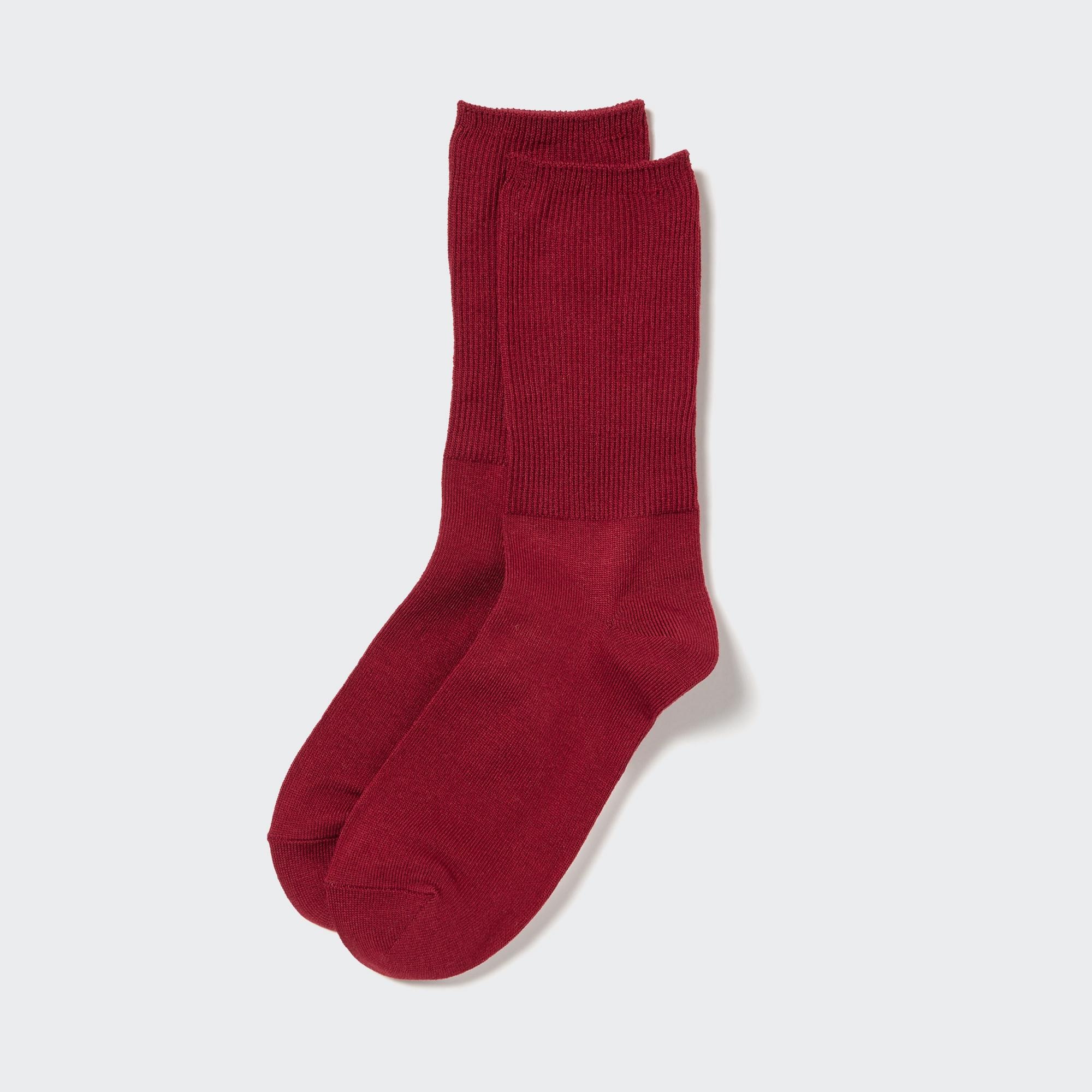 UNIQLO Heattech Two Way Thermal Socks Rød | 84XDMGFWL