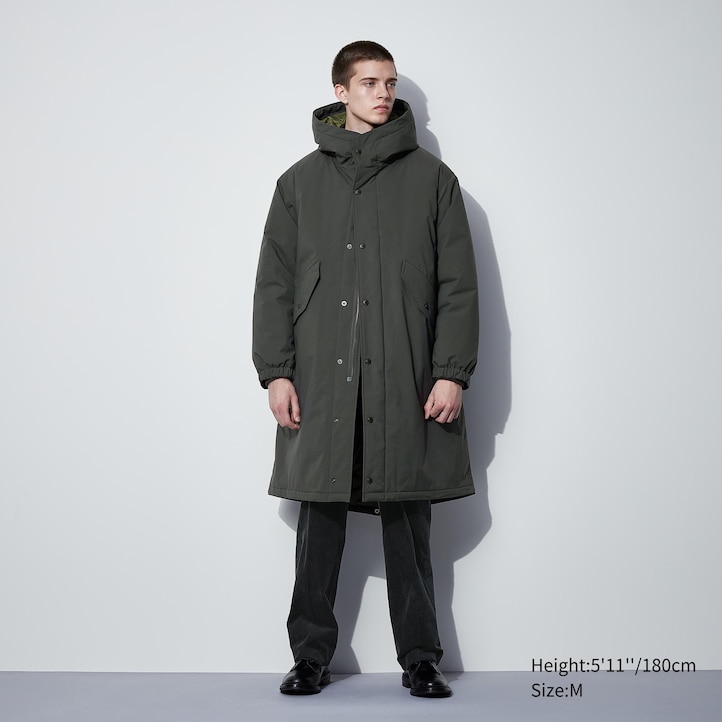 UNIQLO Heattech Warm Padded Coat Mørke | 90BMCZSTE