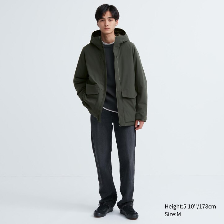 UNIQLO Hybrid Down 3d Cut Parka Brune | 15VHGTOBM