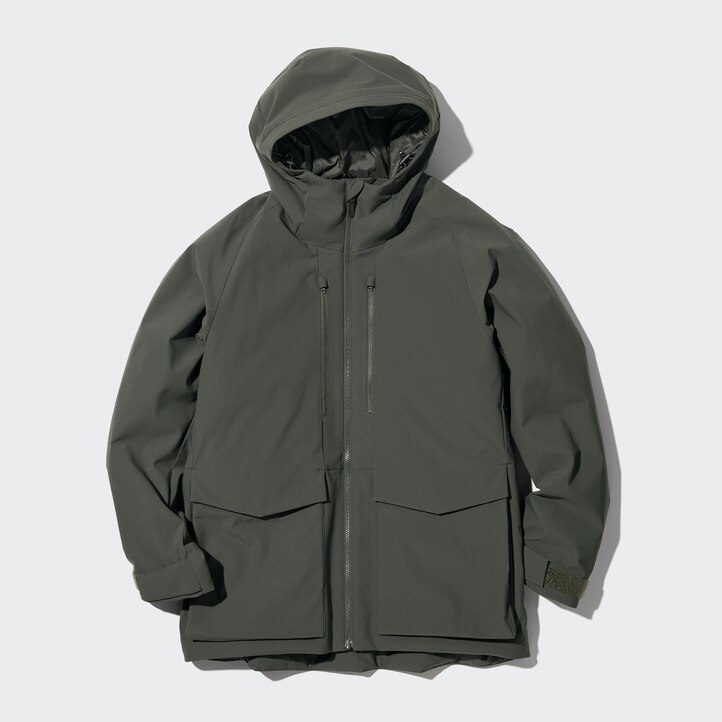 UNIQLO Hybrid Down 3d Cut Parka Brune | 15VHGTOBM