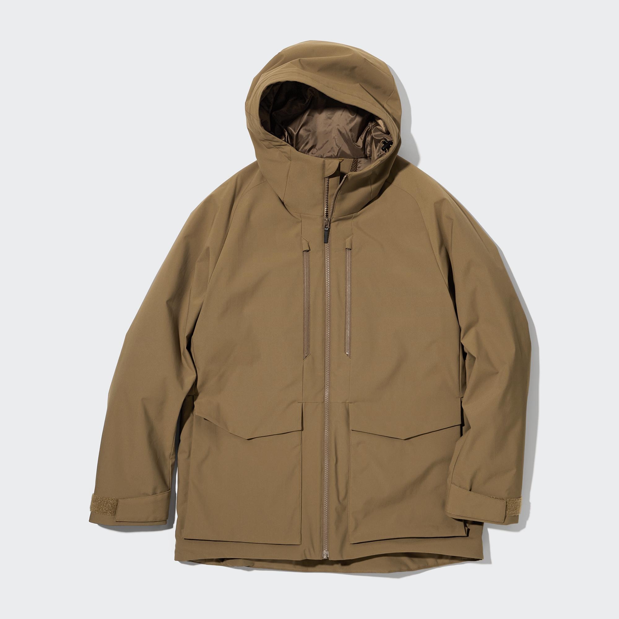 UNIQLO Hybrid Down 3d Cut Parka Brune | 15VHGTOBM