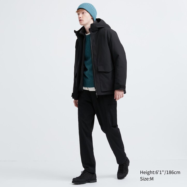 UNIQLO Hybrid Down 3d Cut Parka Mørke | 78NEDGCTO