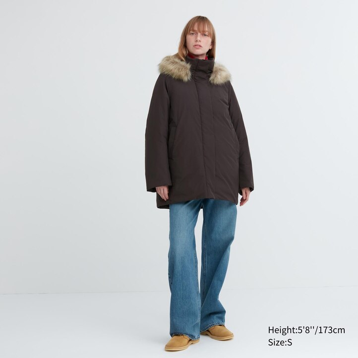 UNIQLO Hybrid Down Coat Svarte | 09RCSTIGU