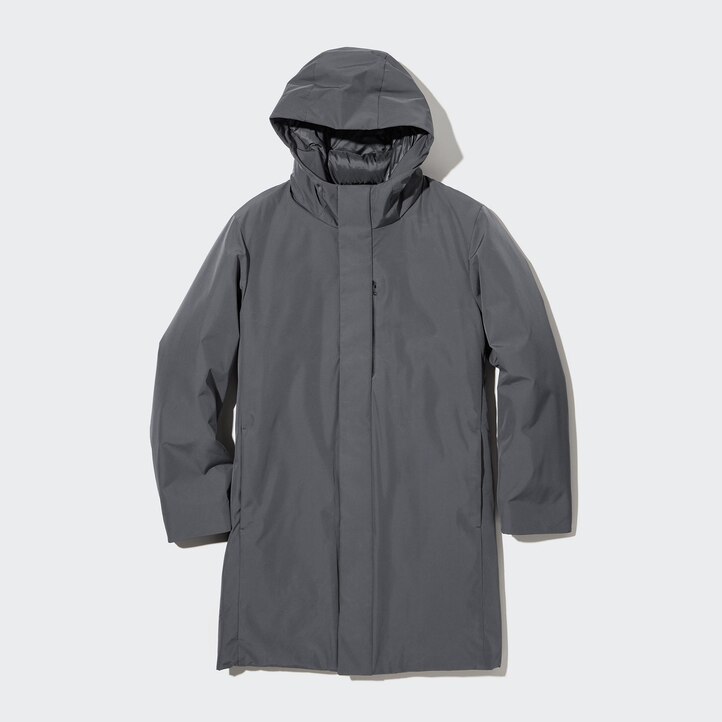 UNIQLO Hybrid Down Coat Svarte | 53YFIWHVM