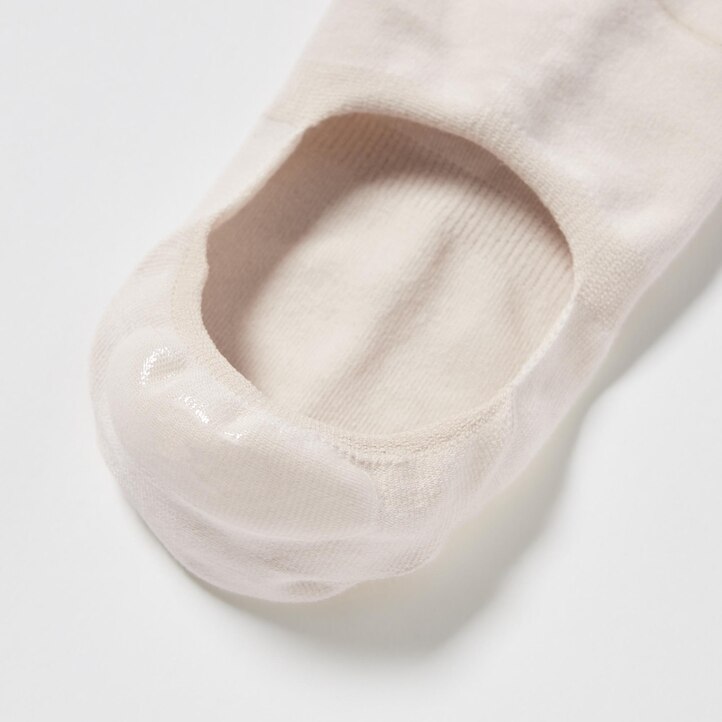 UNIQLO Invisible No Show Socks Three Pairs Hvite | 79YLUBKOP