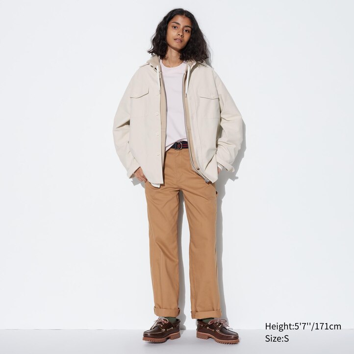 UNIQLO Jersey Overshirt Beige | 27UPDGHST