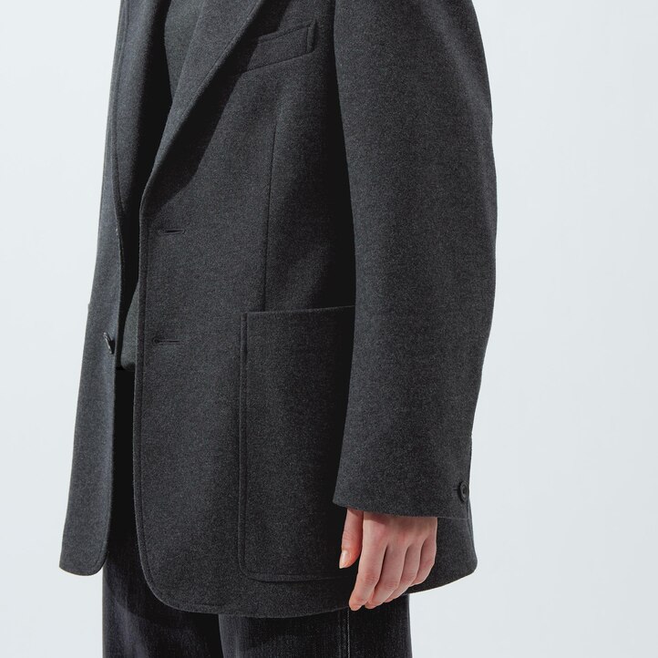 UNIQLO Jersey Tailored Jacket Mørke Brune | 95FGZBURW