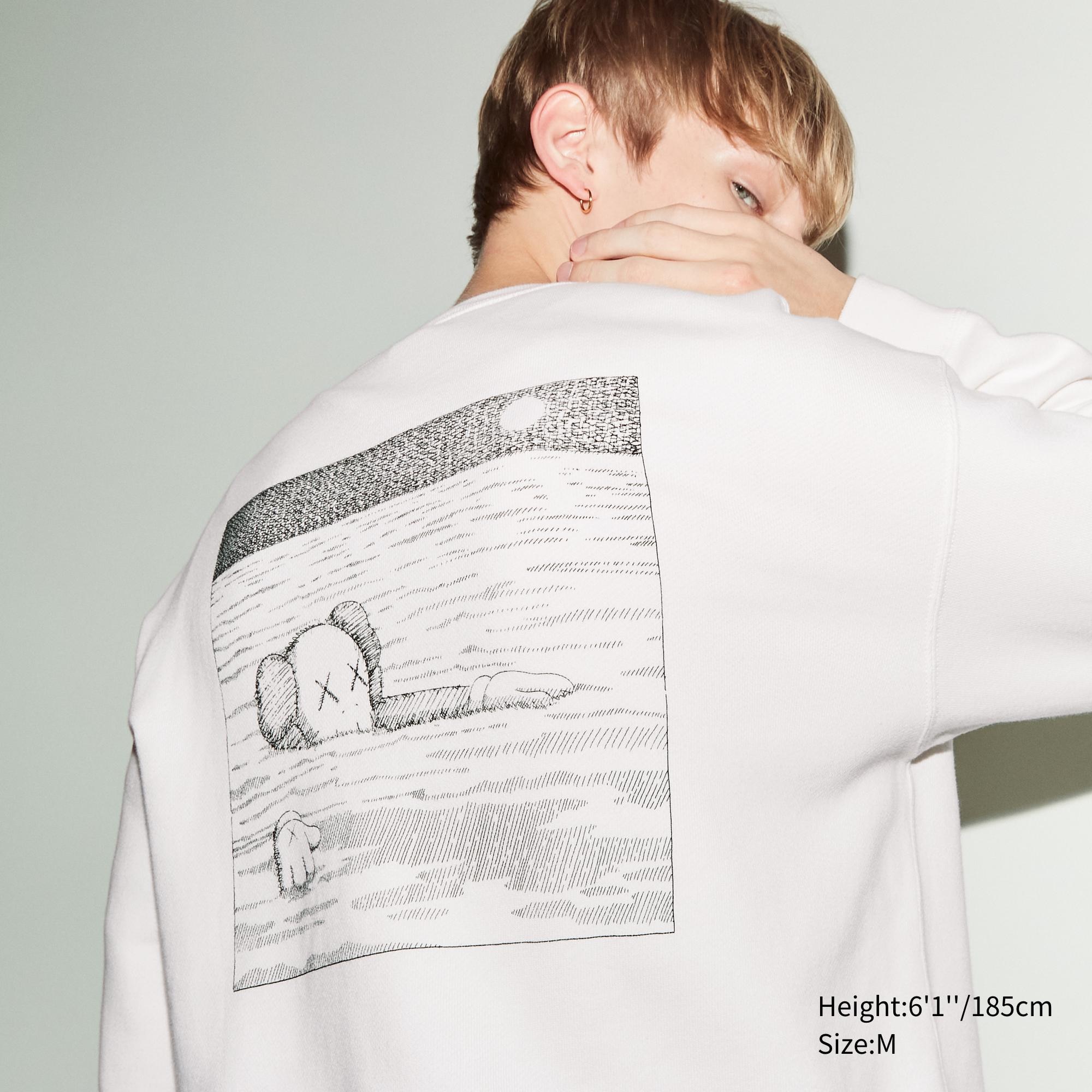 UNIQLO Kaws Ut Graphic Sweatshirt Hvite | 72HDXEYZK