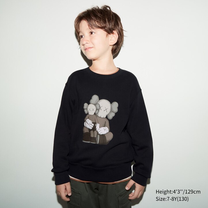 UNIQLO Kaws Ut Graphic Sweatshirt Svarte | 06HVJYRCQ