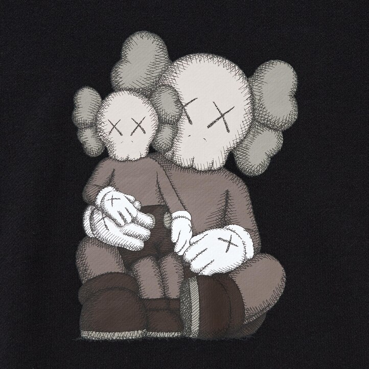 UNIQLO Kaws Ut Graphic Sweatshirt Svarte | 06HVJYRCQ